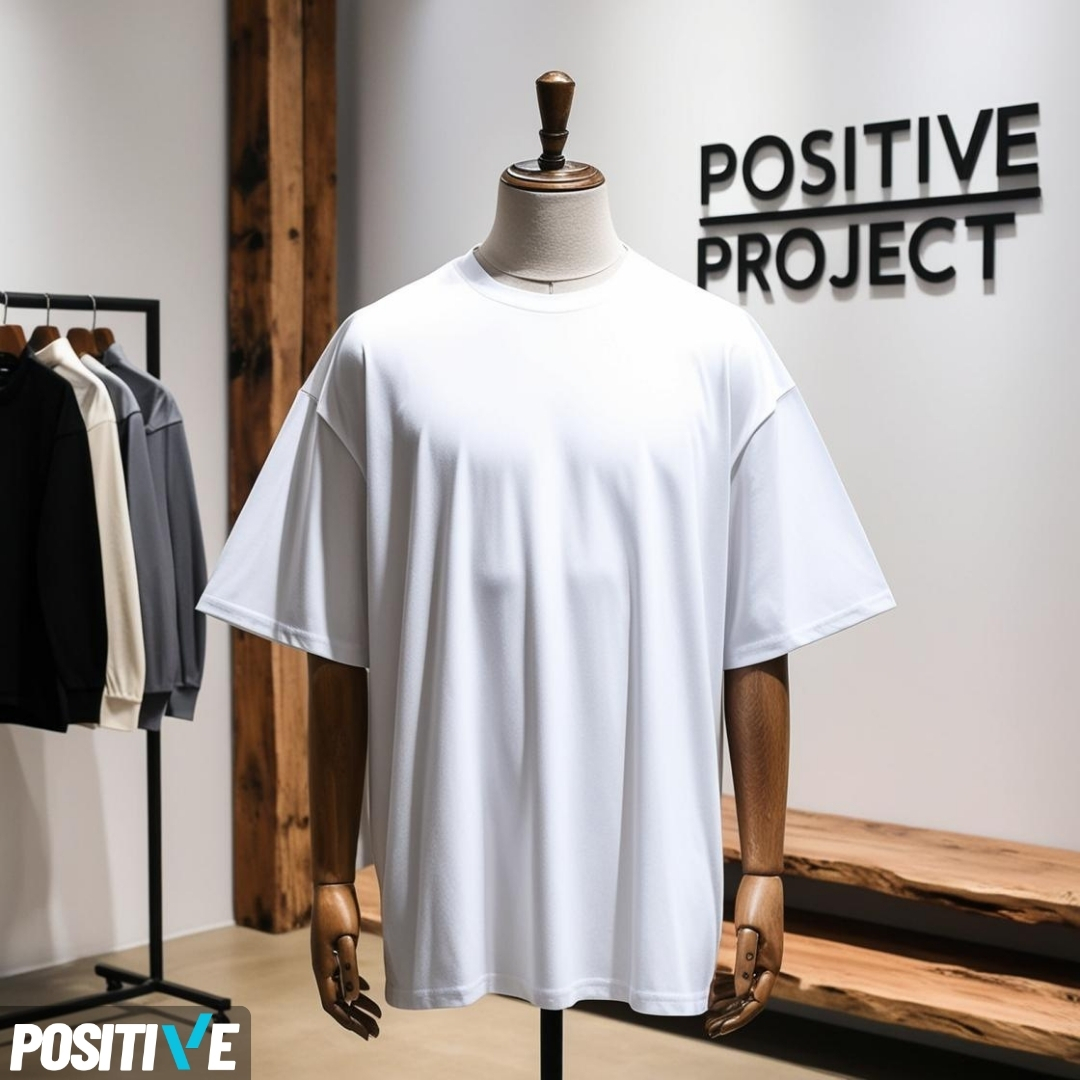Alternative view of ENERJİ SERİSİ OVERSIZE BİSİKLET YAKA KISA KOLLU T-SHIRT