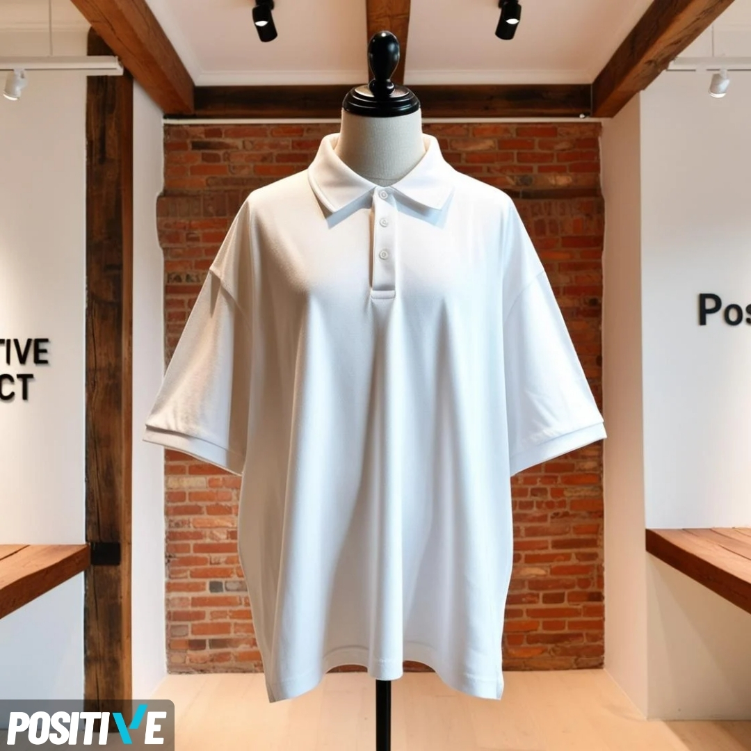 Alternative view of ENERJİ SERİSİ OVERSIZE KISA KOLLU POLO YAKA T-SHIRT