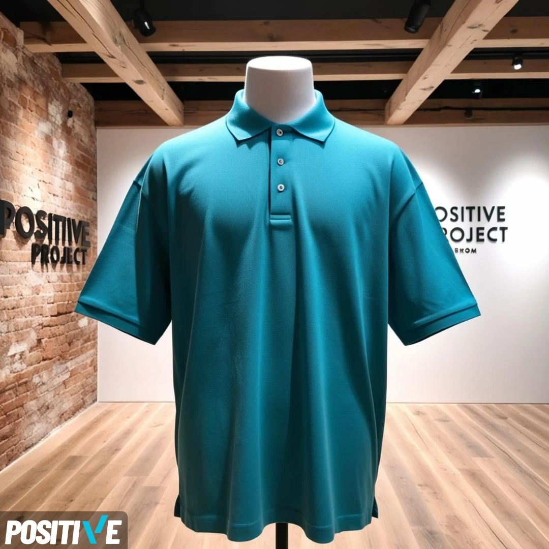 ENERJİ SERİSİ OVERSIZE KISA KOLLU POLO YAKA T-SHIRT - Görsel 9