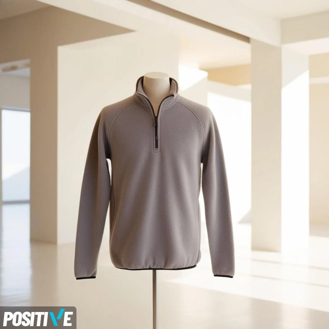 ENERJİ SERİSİ YARIM FERMUARLI BALIKÇI YAKA POLAR SWEAT SHIRT - Görsel 3