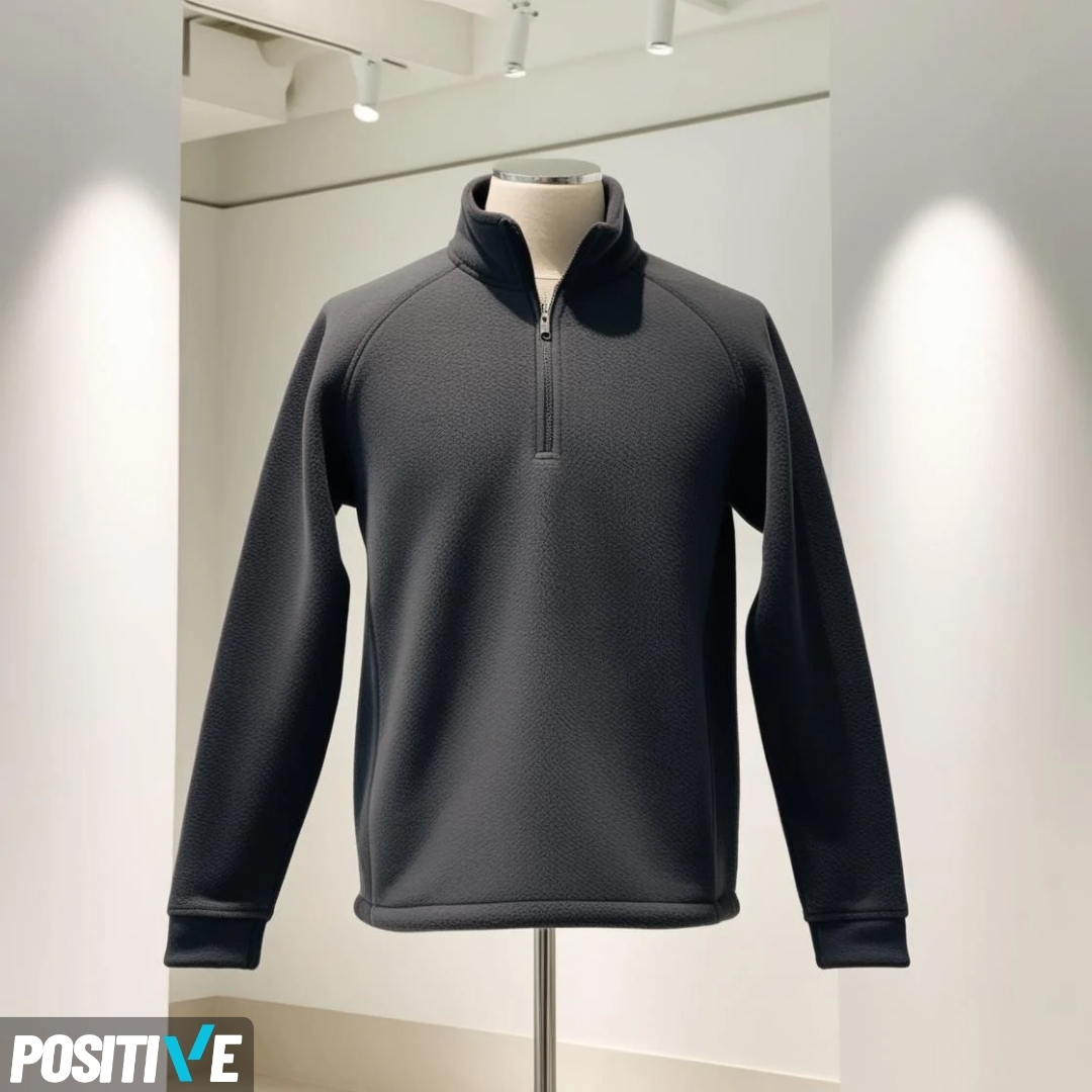 ENERJİ SERİSİ YARIM FERMUARLI BALIKÇI YAKA POLAR SWEAT SHIRT - Görsel 4