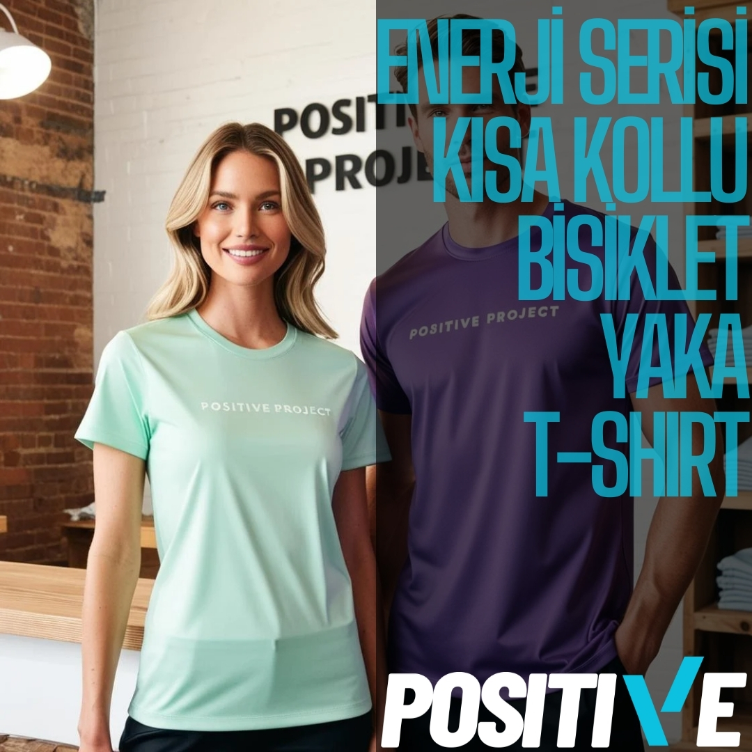 ENERJİ SERİSİ KISA KOLLU  BİSİKLET YAKA T-SHIRT
