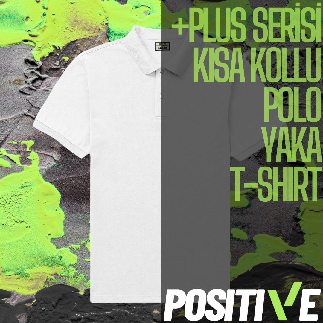 +PLUS SERİSİ KISA KOLLU POLO YAKA  T-SHIRT