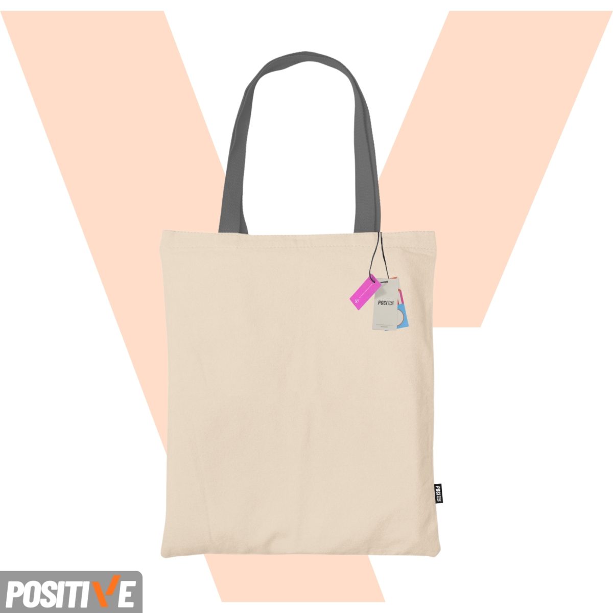 Alternative view of +PLUS SERİSİ 340 GR. KANVAS RENKLİ KULP 35x40 CM ÇANTA