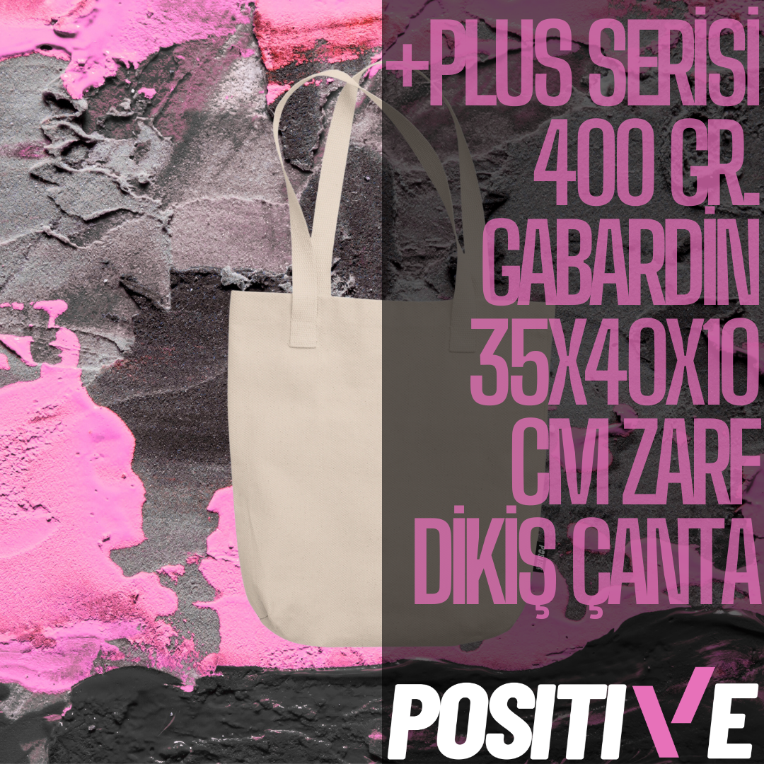 +PLUS SERİSİ 400 GR. GABARDİN 35x40x10 CM ZARF DİKİŞ ÇANTA