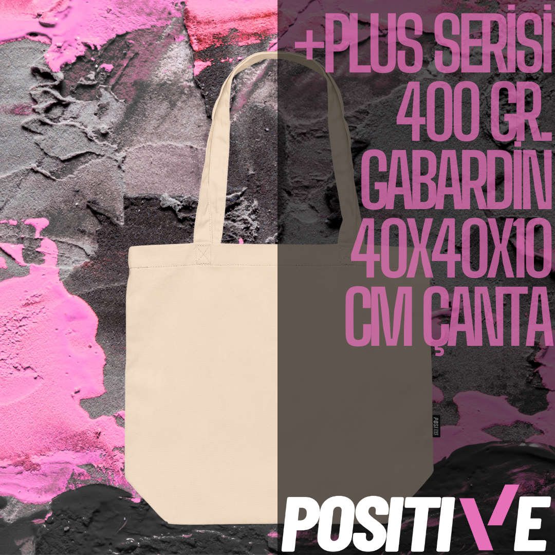 +PLUS SERİSİ 400 GR. GABARDİN 40x40x10 CM ÇANTA
