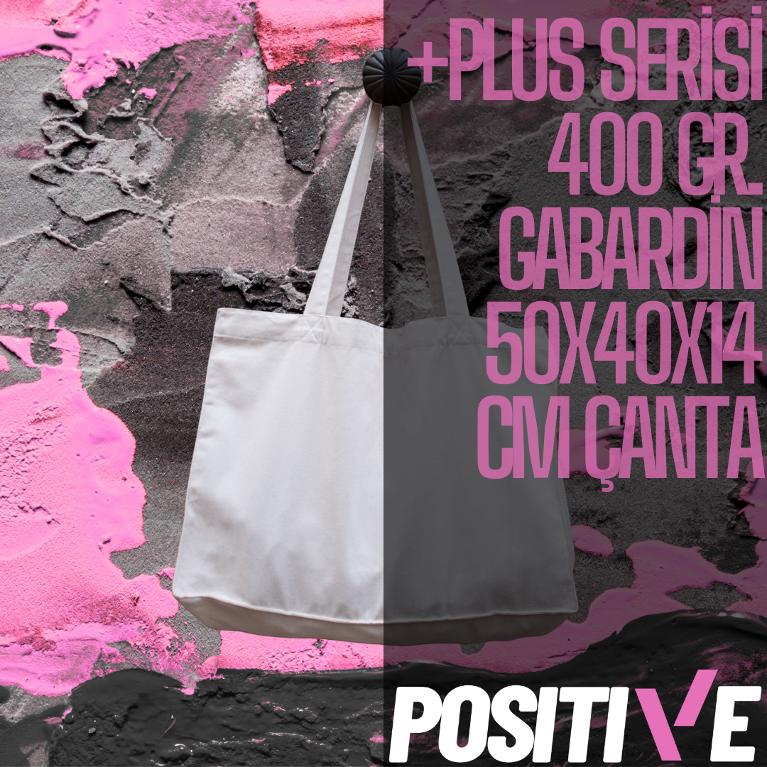 +PLUS SERİSİ 400 GR. GABARDİN 50x40x14 CM ÇANTA